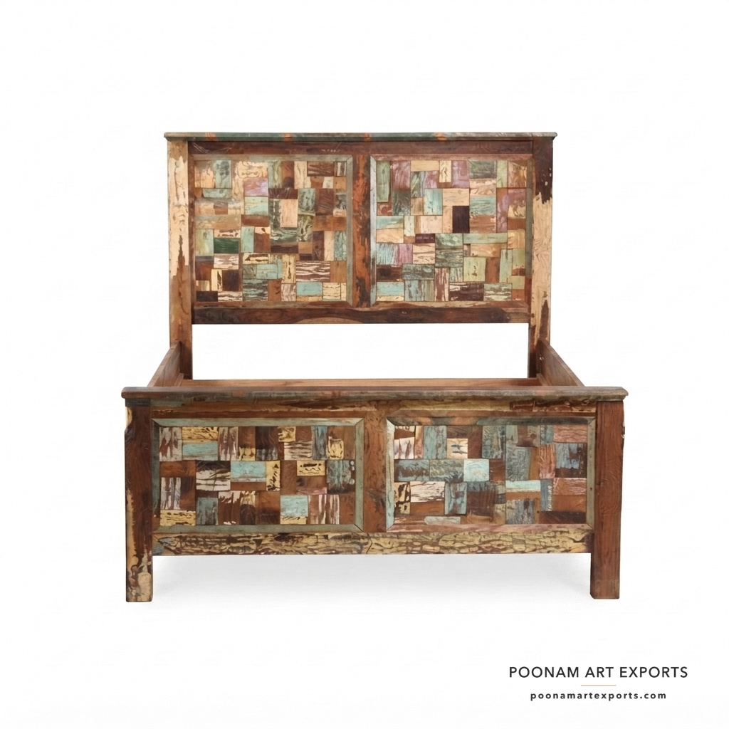 Multicolored Hospitality Bed