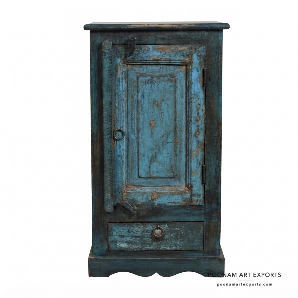 Hand Painted Distressed Nightstand